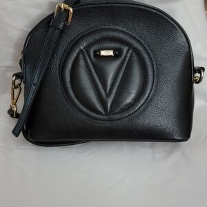 Valentino By Mario Valentino Black‎ Crossbody Bag Great For Everyday Use